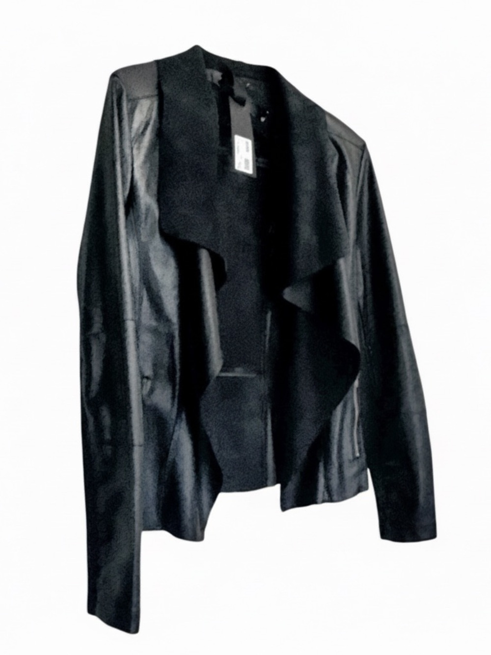 Bianco by Bailando Black Open Moto Jacket | Size L | NWT - Picture 3 of 14